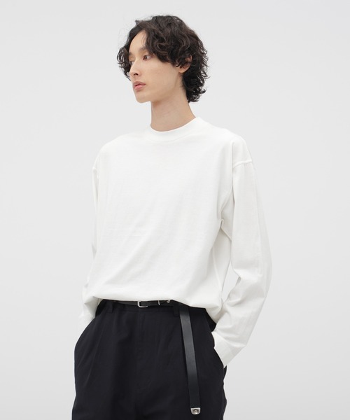 MHL.（エムエイチエル） tシャツ SMOOTH COTTON JERSEY TOP メンズ