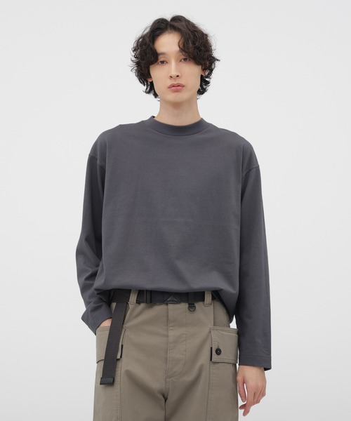 MHL.（エムエイチエル） tシャツ SMOOTH COTTON JERSEY TOP メンズ
