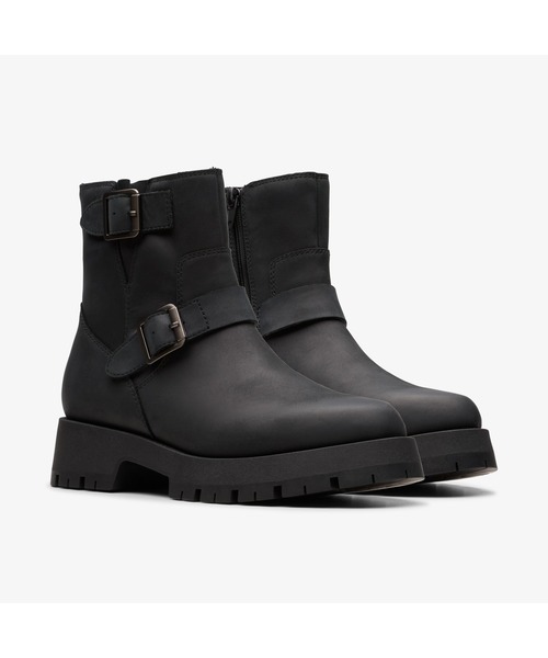 「Clarks」 ショートブーツ - ブラック レディース_画像6