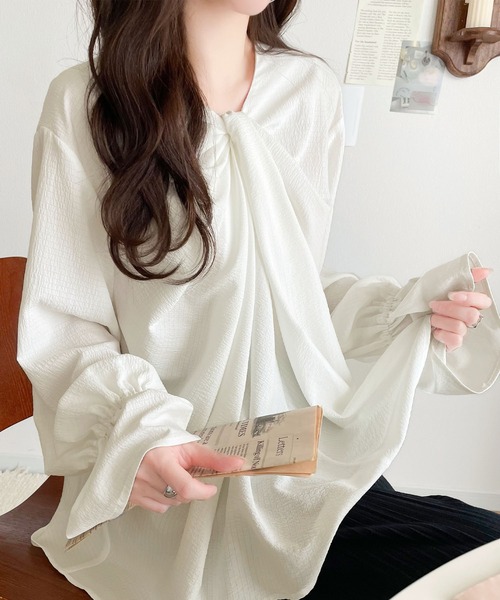 「classicalelf」 長袖ブラウス X-LARGE ブラック レディース_画像5