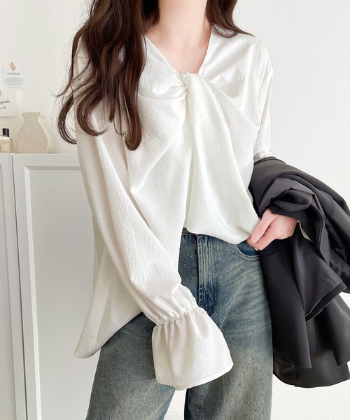 「classicalelf」 長袖ブラウス X-LARGE ブラック レディース_画像10