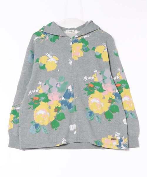 「SUPER HAKKA」 ジップアップパーカー FREE 杢グレー レディース_画像3