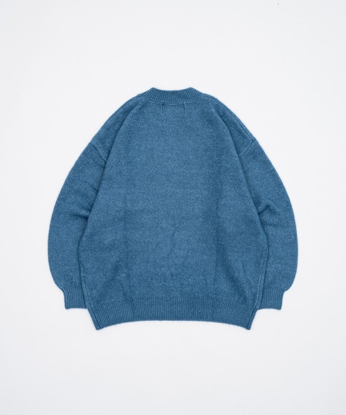 「ADAMASTE」 長袖ニット MEDIUM ブルー メンズ_画像2