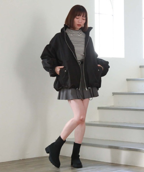 「archives」 ナイロンブルゾン MEDIUM オリーブ レディース_画像7