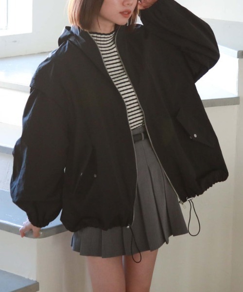 「archives」 ナイロンブルゾン MEDIUM オリーブ レディース_画像8