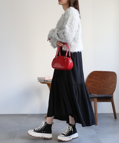 「sakishimatokyo」 ニットカーディガン FREE チャコールグレー レディース_画像3