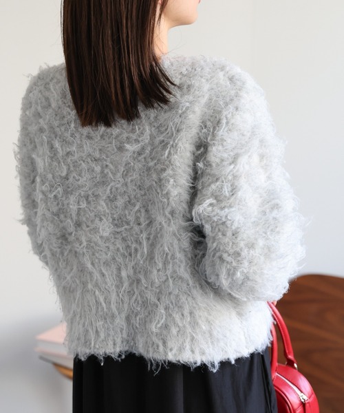 「sakishimatokyo」 ニットカーディガン FREE チャコールグレー レディース_画像9