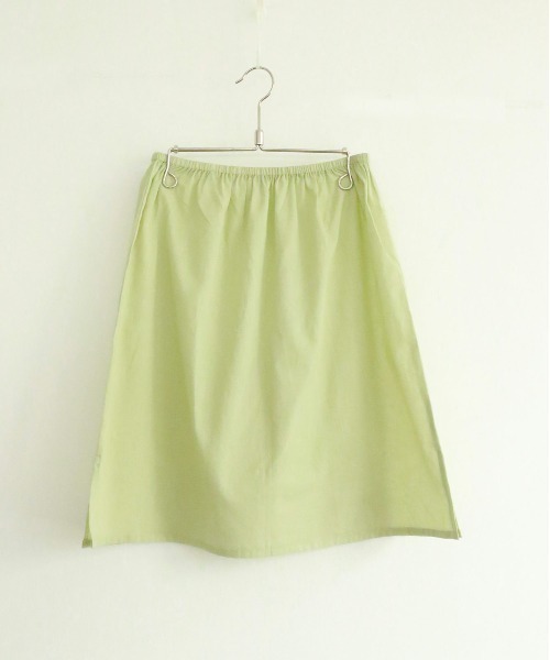 スカート natural dye Sheer Cotton Check flare skirtの画像