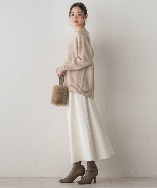 「Droite lautreamont」 ロングスカート M オフホワイト レディース_画像3