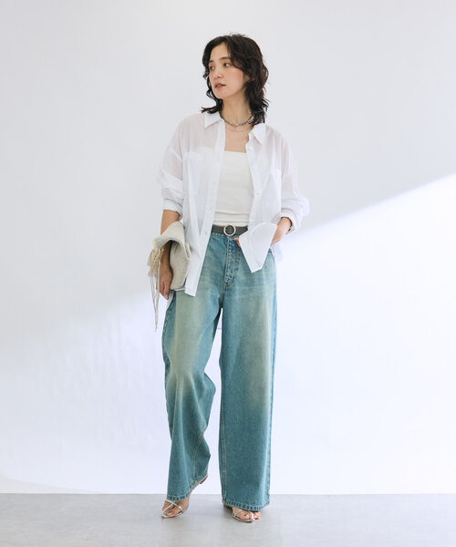 「RIVE DROITE」 長袖シャツ FREE ホワイト レディース_画像5