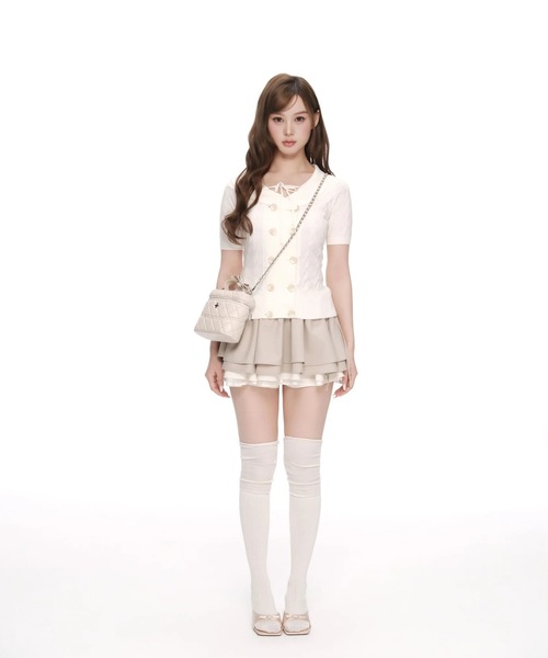 ANDWANG スカート Sculpted Ribbon Flare Skirt : ZOZOTOWN Yahoo!店
