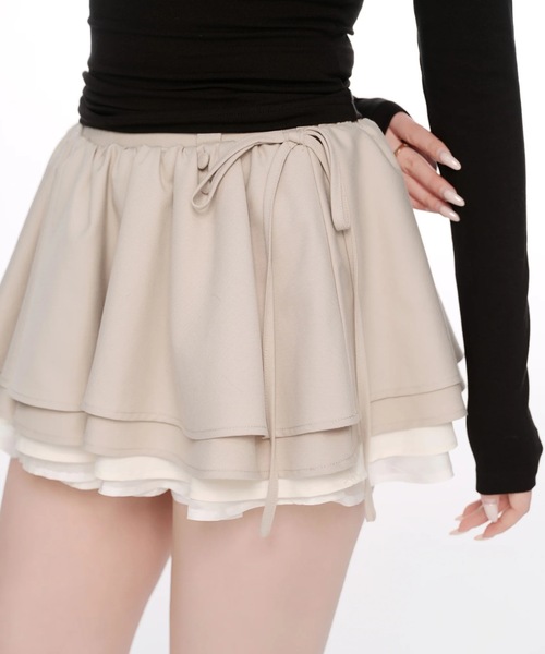 andwang スカート ANDWANG スカート Sculpted Ribbon Flare Skirt : ZOZOTOWN Yahoo!店