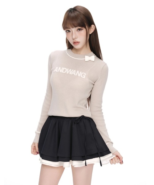 ANDWANG スカート Sculpted Ribbon Flare Skirt : ZOZOTOWN Yahoo!店