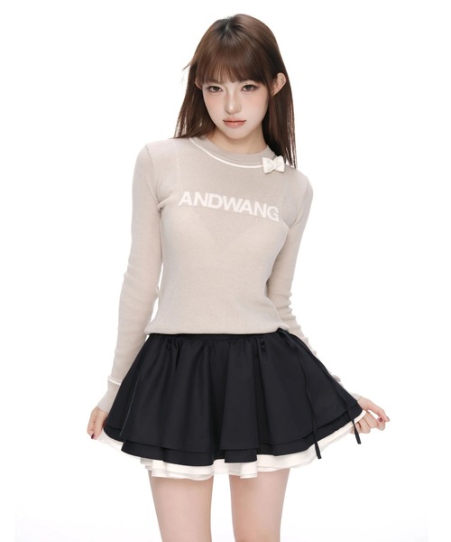 ANDWANG スカート Sculpted Ribbon Flare Skirt : ZOZOTOWN Yahoo!店