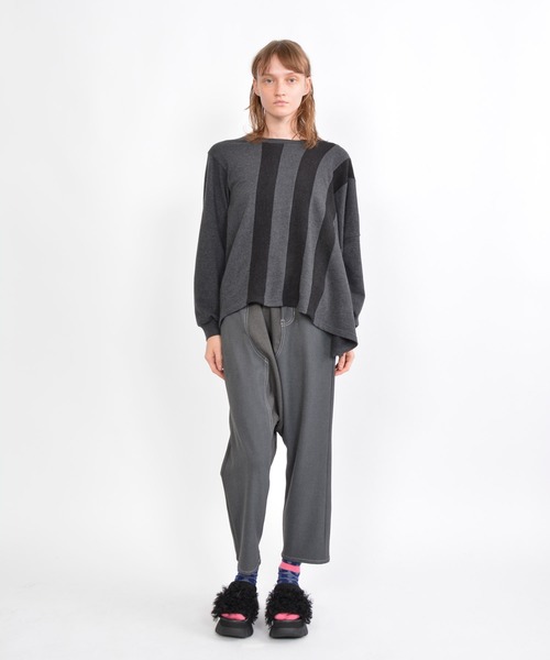 「gomme」 サルエルパンツ MEDIUM ブラック レディース_画像2