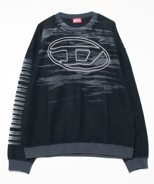 「DIESEL」 スウェットカットソー SMALL ネイビー メンズ