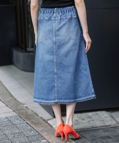 「Munich」 デニムスカート X-SMALL ブルー レディース_画像4