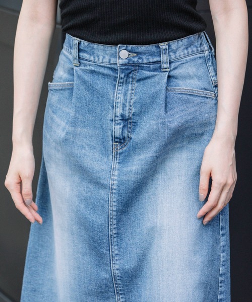 「Munich」 デニムスカート X-SMALL ブルー レディース_画像6