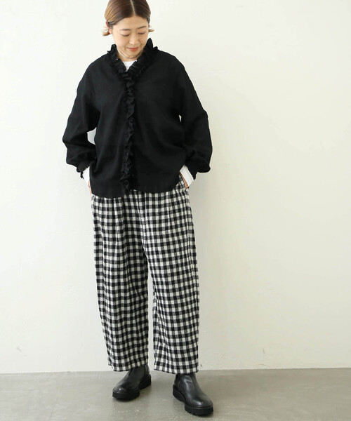 「JOURNAL STANDARD LUXE」 長袖ブラウス FREE ブラック レディース_画像6