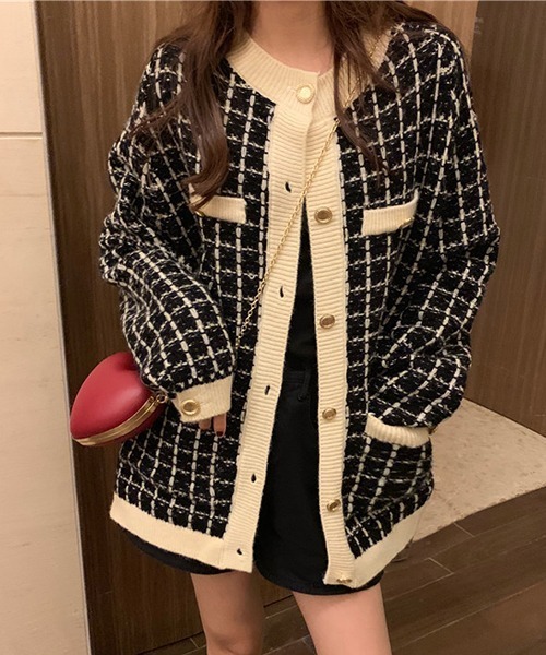 「gossip!ロサンゼルス」 ニットカーディガン FREE ホワイト レディース_画像6