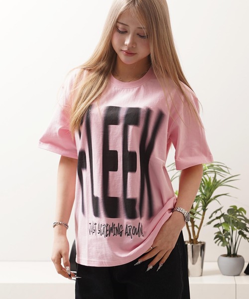 tシャツ ぼかしロゴプリント Tシャツ / Faded Logo Print T-Shirt
