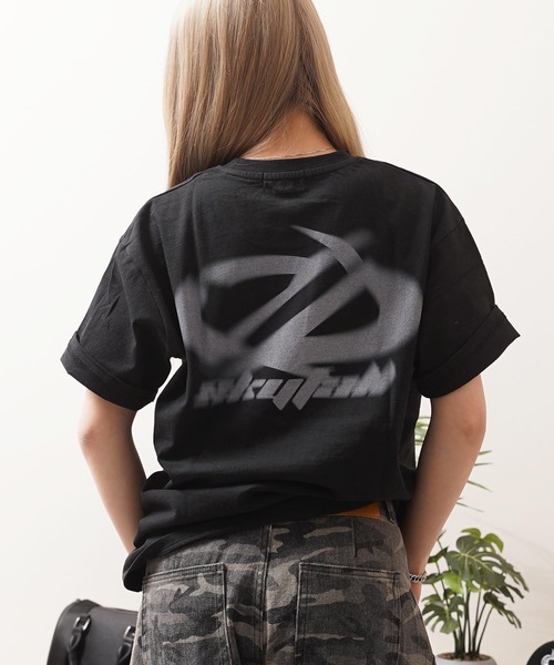 tシャツ ぼかしロゴプリント Tシャツ / Faded Logo Print T-Shirt