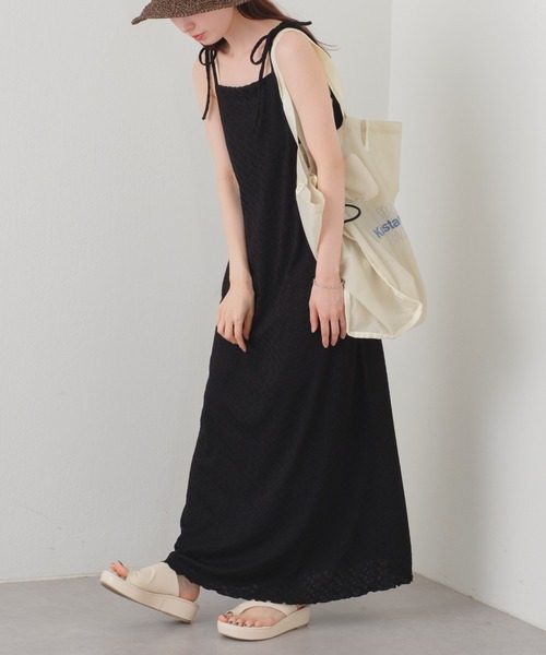 「Kastane」 キャミソールワンピース 1 ブラック レディース_画像8