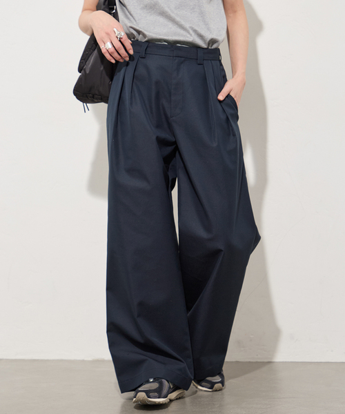 JJJJound チノパン ネイビー サイズ30 ♡ used JOURNAL STANDARD（ジャーナルスタンダード） ワイドパンツ チノパン