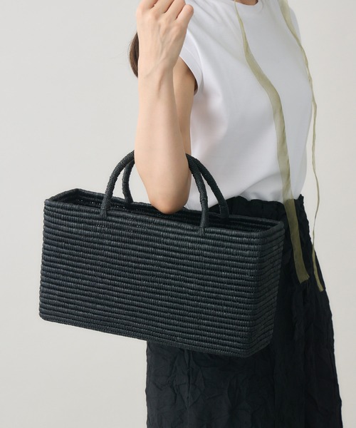 kuros'（クロス） かごバッグ カゴバッグ 「kuros'別注」 ラフィアカゴ