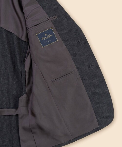 セットアップ Brooks Brothers Explorer　ウール　ハイツイスト　ハウンドトゥース　段返り３釦スーツ　TOKYO modelの画像