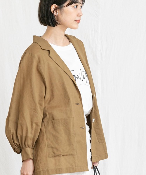 「Gready Brilliant」 「AuieF」ジャケット 38 キャメル レディース_画像5