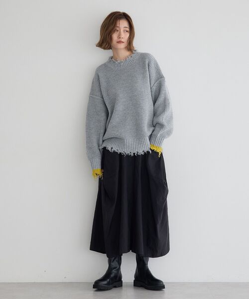 「Editt by YECCA VECCA」 クロップドパンツ FREE ブラック レディース_画像6