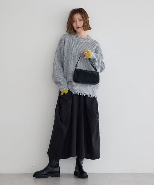 「Editt by YECCA VECCA」 クロップドパンツ FREE ブラック レディース_画像8