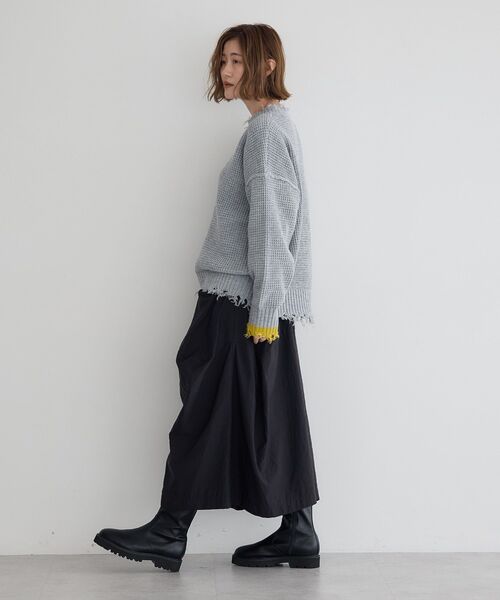 「Editt by YECCA VECCA」 クロップドパンツ FREE ブラック レディース_画像9