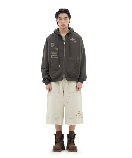 パーカー 「DEFGARMENTS/デフガーメンツ」LIZARD DOODLE HOOD ZIP UP レディース メンズ_3