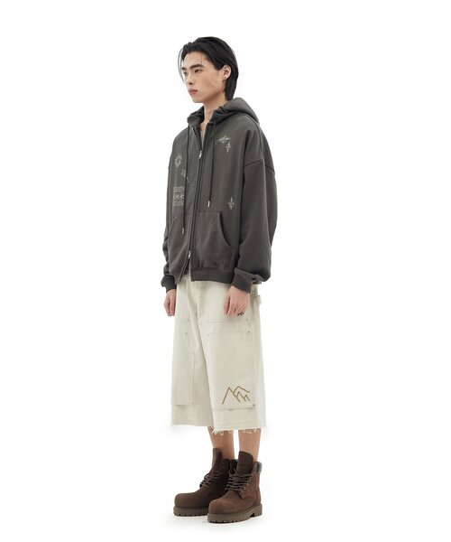 パーカー 「DEFGARMENTS/デフガーメンツ」LIZARD DOODLE HOOD ZIP UP レディース メンズ_4
