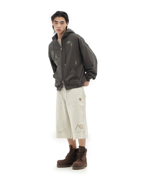 パーカー 「DEFGARMENTS/デフガーメンツ」LIZARD DOODLE HOOD ZIP UP レディース メンズ_5