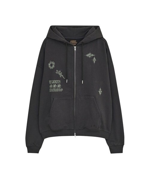 パーカー 「DEFGARMENTS/デフガーメンツ」LIZARD DOODLE HOOD ZIP UP レディース メンズ_8