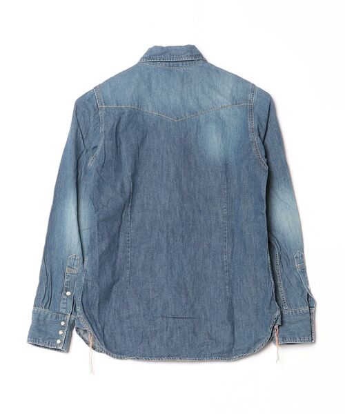 「Brocante」 長袖シャツ 1 ブルー レディース_画像2