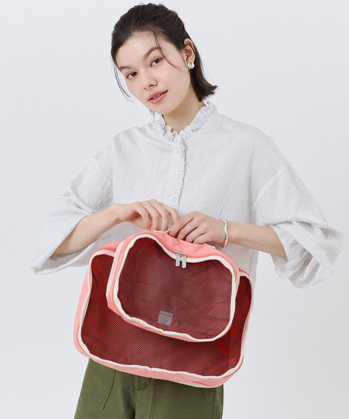 旅行 PACKING POUCH SET コーラルパンチ/メレンゲ