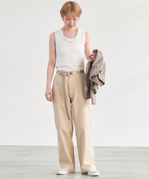 「Spick & Span」 チノパンツ 40 ベージュ レディース_画像3