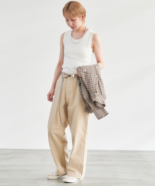 「Spick & Span」 チノパンツ 40 ベージュ レディース_画像4