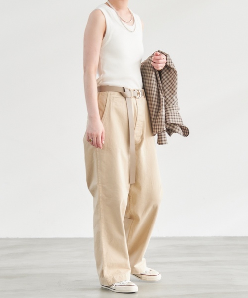「Spick & Span」 チノパンツ 40 ベージュ レディース_画像6