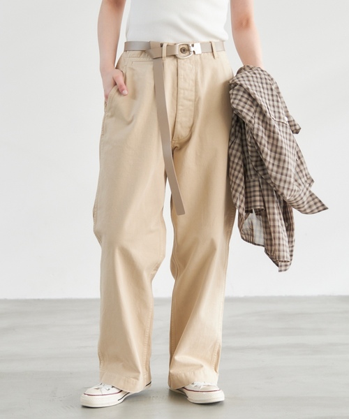 「Spick & Span」 チノパンツ 40 ベージュ レディース_画像7