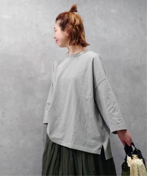 「JOURNAL STANDARD LUXE」 7分袖カットソー FREE ブラウン レディース_画像3