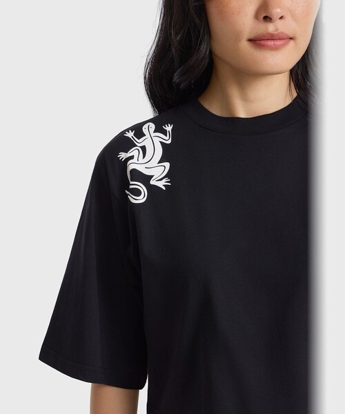 tシャツ アイコニック プリント コットン 5分袖 Tシャツ ”Lezard レディースの画像