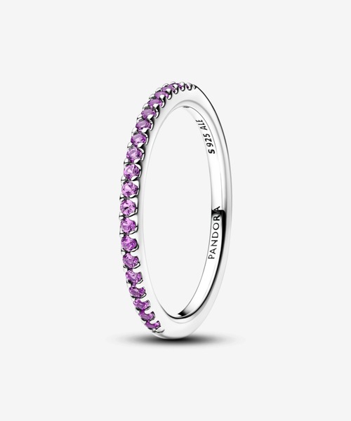 PANDORA（パンドラ） 指輪 リング スパークリング パープル ハーフ