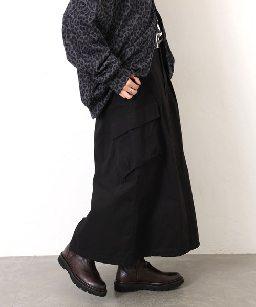 「JOURNAL STANDARD LUXE」 ロングスカート FREE ブラック レディース_画像3