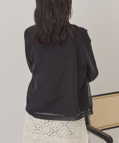 「AMERICAN HOLIC」 半袖カットソー L アイボリー レディース_画像5