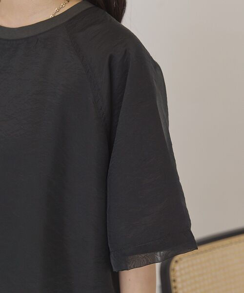 「AMERICAN HOLIC」 半袖カットソー L アイボリー レディース_画像7